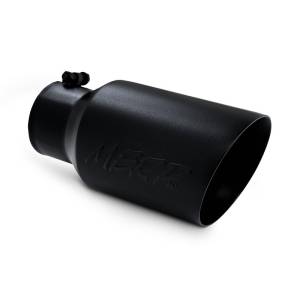 MBRP - MBRP Universal Tip 6 O.D. Dual Wall Angled 4 inlet 12 length - Black Finish - T5072BLK - Image 4