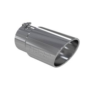 MBRP - MBRP Universal Tip 6 O.D. Angled Rolled End 5 inlet 12 length - T5075 - Image 1