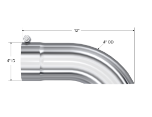 MBRP - MBRP Universal Tip 4 O.D. Turn Down 4 inlet 12 length - T5081 - Image 5
