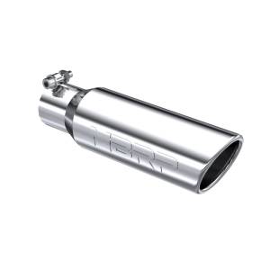 MBRP - MBRP Universal Tip 3in O.D. Angled Rolled End 2 inlet 10 length - T5113 - Image 1
