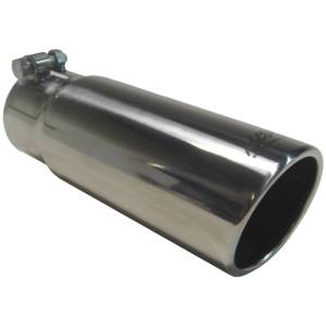 MBRP - MBRP Universal Tip 3in O.D. Angled Rolled End 3 inlet 10 length - T5115 - Image 1