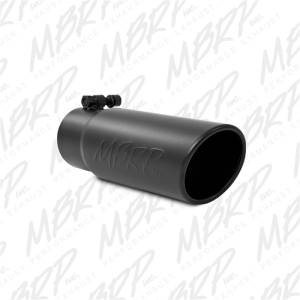 MBRP - MBRP Universal Tip 3-1/2in O.D. Angled Rolled End - 3in ID Inlet 10in Length - Black - T5115BLK - Image 3