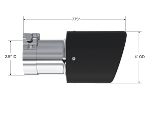 MBRP - MBRP Universal Carbon Fiber Tip 4in OD / 2.5in Inlet / 7.7in L - T5123CF - Image 7