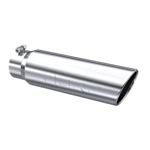 MBRP - MBRP Universal 5in OD Angled Rolled End 4in Inlet 18in Length T304 Exhaust Tip - T5124 - Image 2