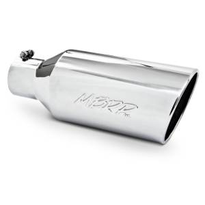 MBRP - MBRP Universal Tip 7inch O.D. Rolled End 4inch inlet 18inch length - T304 (SINGLE TIP) - T5126 - Image 1