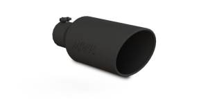 MBRP - MBRP Universal Exhaust Tip 7in O.D. Rolled End 4in Inlet 18in Length - Black - T5126BLK - Image 1
