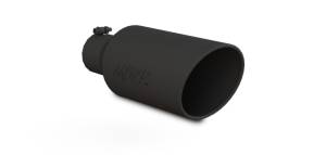 MBRP - MBRP Universal Exhaust Tip 7in O.D. Rolled End 4in Inlet 18in Length - Black - T5126BLK - Image 4