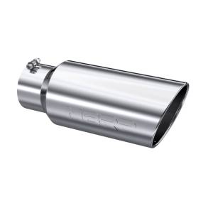 MBRP - MBRP Universal Tip 7in O.D. Rolled End 5in inlet 18in length - T304 (SINGLE TIP) - T5127 - Image 2