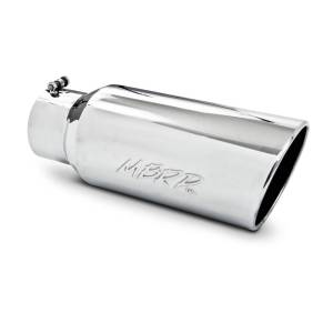 MBRP - MBRP Universal Tip 7in O.D. Rolled End 5in inlet 18in length - T304 (SINGLE TIP) - T5127 - Image 3
