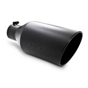 MBRP - MBRP Universal Tip 8in O.D. Rolled End 4in inlet 18in length Black - T5128BLK - Image 1