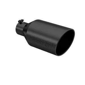 MBRP - MBRP Universal Tip 8in O.D. Rolled End 4in inlet 18in length Black - T5128BLK - Image 4