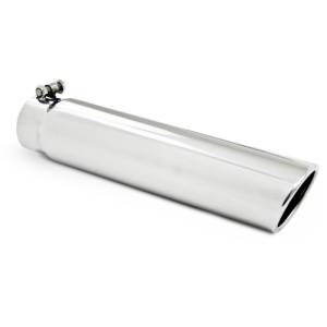 MBRP - MBRP Universal Tip 3.5in OD 3in Inlet 16in L Angled Cut Rolled End Clampless-No Weld T304 - T5143 - Image 3