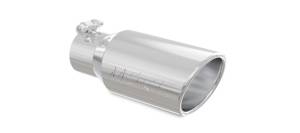 MBRP - MBRP Universal Tip 4in OD 3in Inlet 10in Length Angled Rolled End T304 - T5155 - Image 1
