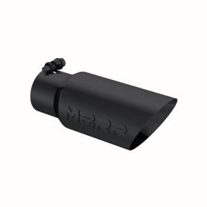MBRP - MBRP Universal Tip 4in OD 3in Inlet 10in Length Dual Wall Angled End Black - T5156BLK - Image 4