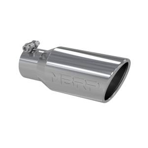 MBRP - MBRP Universal Tip 4in OD 2.75in Inlet 10in Length Angled Rolled End T304 - T5157 - Image 3