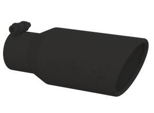 MBRP - MBRP Universal Angled Rolled End Tip 4in OD / 2-3/4in Inlet / 10in Length - Black - T5157BLK - Image 1