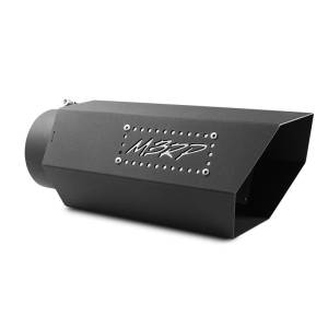 MBRP - MBRP Universal Hex Tip 5in Inlet 16in Length w/ Logo - Black Coated - T5166BLK - Image 1