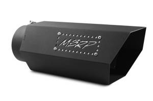 MBRP - MBRP Universal Hex Tip 5in Inlet 16in Length w/ Logo - Black Coated - T5166BLK - Image 2