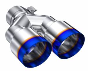 MBRP - MBRP Burnt End Tip 2.5 ID, Dual 3.5 OD Out, 9.5 length, Single wall 304 Stainless Steel - T5171BE - Image 4