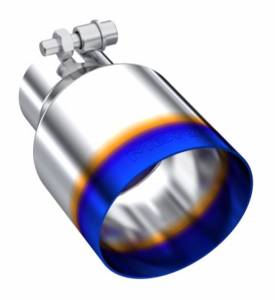 MBRP - MBRP Burnt End Tip 2.5 ID 4 ID Out 6.5 length Single Wall Angle Cut 304 Stainless Steel - T5176BE - Image 5
