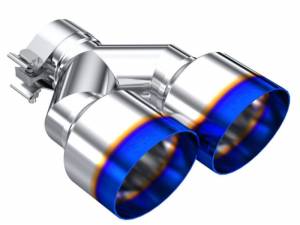 MBRP - MBRP Burnt End Tip 2.5 ID Dual 4 OD Out 9.5 length Single wall 304 Stainless Steel Driver Side - T5178BE - Image 5