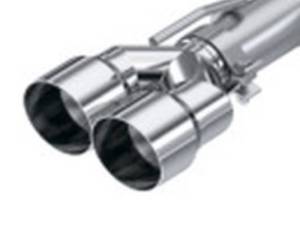 MBRP - MBRP 3in ID / Dual 4in OD Out Staggered L 9.87in / R 9.37in Single Wall T304 SS Univ Exhaust Tip - T5182 - Image 3
