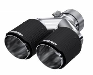 MBRP - MBRP 3in ID / Dual 4in OD Out Staggered L 9.87in / R 9.37in Dual Wall Carbon Fiber Univ Exhaust Tip - T5182CF - Image 5