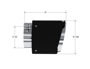 MBRP - MBRP Universal Carbon Fiber Tip, 3in. ID./5in. OD./ 6.13in L. Angle Cut Dual Wall - T5184CF - Image 3