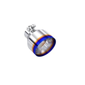 MBRP - MBRP Univ. T304 Stainless Steel Burnt End Tip 2.5in ID / 5in OD / 6.5in Length Angle Cut Single Wall - T5190BE - Image 1