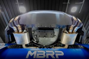 MBRP - MBRP 15-24 Ford Mustang T304 SS 4in OD / 6.5in Length Quad Tip Cover Kit - Black Tip - T5198BLK - Image 2