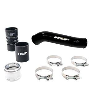 HSP Diesel Replacement Hot Side Tube For 2011-2022 Ford Powerstroke F250/350 6.7L-Silk Satin Black HSP Diesel - HSP-P-400-HSP-SB