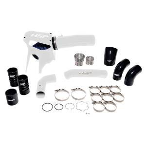 HSP Diesel Intake And Intercooler Bundle Kit For 2020-2022 Ford Powerstroke F250/350 6.7L-Polar White HSP Diesel - HSP-P-493-3-HSP-W
