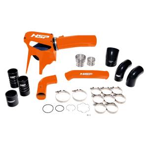 HSP Diesel Intake And Intercooler Bundle Kit For 2020-2022 Ford Powerstroke F250/350 6.7L-M&M Orange HSP Diesel - HSP-P-493-3-HSP-O