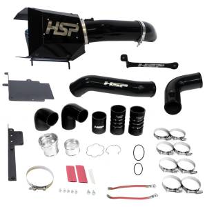 HSP Diesel Intake And Intercooler Bundle Kit For 17-19 Ford Powerstroke F250/350 6.7L-Silk Satin Black HSP Diesel - HSP-P-493-2-HSP-SB