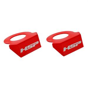 HSP Diesel Coil Spring Show Plate For 06-22 Ford Powerstroke-Flag Red HSP Diesel - HSP-P-037-HSP-BR