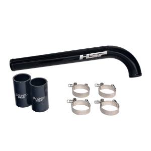 HSP Diesel Upper Coolant Tube For 19-22 Dodge Cummins 5th Gen 6.7L-Silk Satin Black HSP Diesel - HSP-C-537-1-HSP-SB