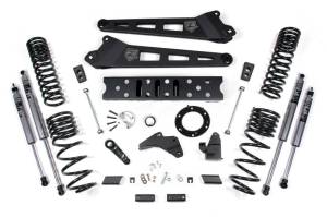 Zone Offroad 19-24 Ram 2500 6.5in Radius Arm - 4.5in Rear Coils - Diesel - 6-Bolt T-Case-Fox Shocks - ZOND118F