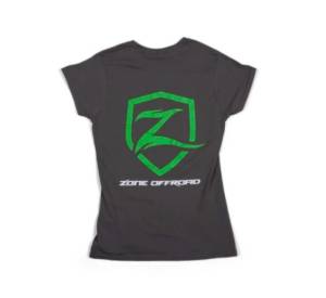 Zone Offroad - Zone Offroad Charcoal Gray Premium Cotton T-Shirt w/ Zone Offroad Logo - Womens - 2XL - ZONU91632XL - Image 1