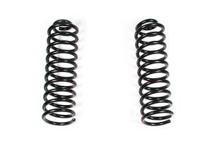 BDS Suspension Custom tune the spring rate and ride height of your 4-inch lifted 2007-2018 Jeep Wrangler JK 2-door or 3-inch lifted 4-door by swapping rear coil springs. A critical part of your vehicle's suspension, BDS coil springs support the weight
