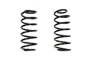 BDS Suspension Custom tune the spring rate and ride height of your 3-inch lifted 2018-2026 Jeep Wrangler JL 4-door by swapping rear coil springs. A critical part of your vehicle's suspension, BDS coil springs support the weight of your Jeep's body and