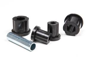 BDS Suspension This replacement bushing and sleeve kit is designed for the BDS 1976-1986 Jeep CJ5, CJ7, or Scrambler rear leaf springs. These polyurethane bushings are fluted internally and externally for even distribution and include the sleeves to fr