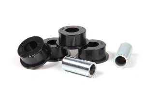 BDS Suspension This replacement bushing kit is designed for the BDS Jeep 2007-2018 Jeep Wrangler JK track bar. These polyurethane bushings are fluted for even distribution and include the sleeves to freshen up your Jeep when and if the time ever comes.