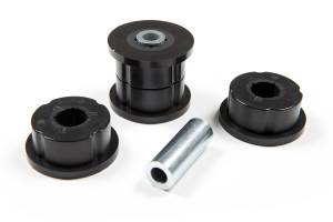 BDS Suspension This replacement bushing kit is designed for the BDS Jeep upper control arms. These rubber bushings are fluted for even distribution and include the sleeves to freshen up your Jeep when and if the time ever comes. Kit includes 4 bushing