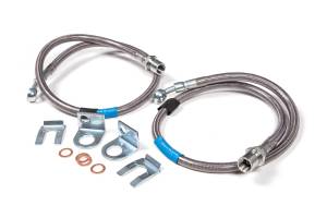 BDS Suspension Improve safety and style by upgrading the front brake lines on your 2007-2018 Chevy Silverado or GMC Sierra 1500 with a set of BDS front brake lines. Specially designed for vehicles with a 6-inch lift, these front brake lines are built w