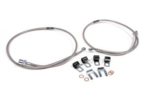 BDS Suspension Improve safety and style by upgrading the front brake lines on your 4WD 2014-2023 Ram 2500 or 2013-2023 Ram 3500 with a set of BDS front brake lines. Specially designed for vehicles with a 4 to 8-inch lift, these front brake lines are bu