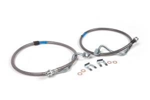 BDS Suspension Improve safety and style by upgrading the front brake lines on your 4WD 2008-2010 Ford F250 or F350 Super Duty with a set of BDS front brake lines. Specially designed for vehicles with a 6 to 8-inch lift, these front brake lines are buil
