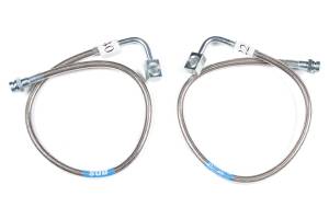 BDS Suspension Improve safety and style by upgrading the front brake lines on your 2007-2018 Jeep Wrangler JK with a set of BDS front brake lines. Specially designed for vehicles with a 4 to 6.5-inch lift, these front brake lines are built with stainle