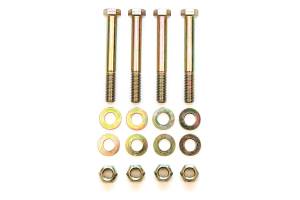 BDS Suspension Replace those old rusty or broken leaf spring bolts on your 1973-1987 Chevy/GMC Truck or SUV with the BDS Eye Bolt Kit for rear leaf springs. All bolt kits come with Grade 8 bolts, thru-hardened washers, and prevailing torque nuts. All f