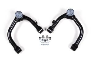 BDS Suspension Increase wheel travel by upgrading the stock OE upper control arms (UCA) on your 2019-2026 Chevy Silverado or GMC Sierra 1500 (with Adaptive Ride Control) to BDS performance. Specially designed for leveled and lifted applications, these