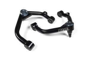 BDS Suspension Increase wheel travel by upgrading the stock OE upper control arms (UCA) on your 2006-2026 Dodge Ram 1500 4WD to BDS performance. Specially designed for leveled and lifted applications, these arms are built from high-strength 1.5-inch OD